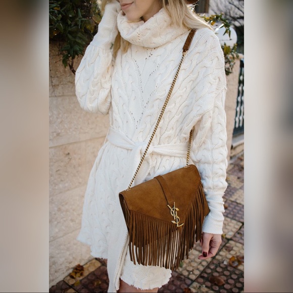 free people for the love of cables sweater dress